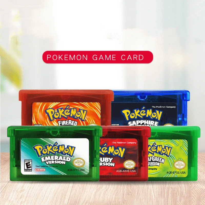 Видеоигра Pokemon изумрудная серия NDSL GB GBC GBM GBA SP Классическая коллекция цветная