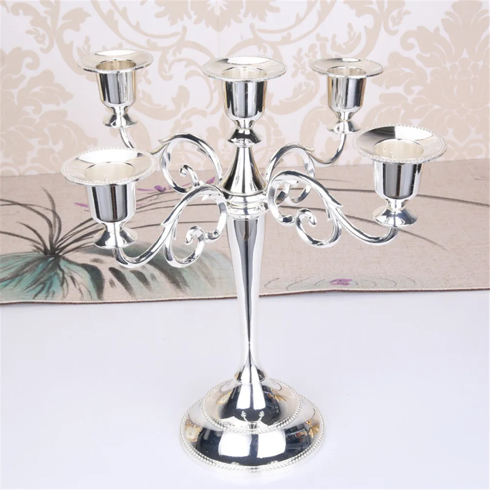 

Retro 4 Color Candle Holder Dinner For Hotel Wedding Home Candelabra Holder