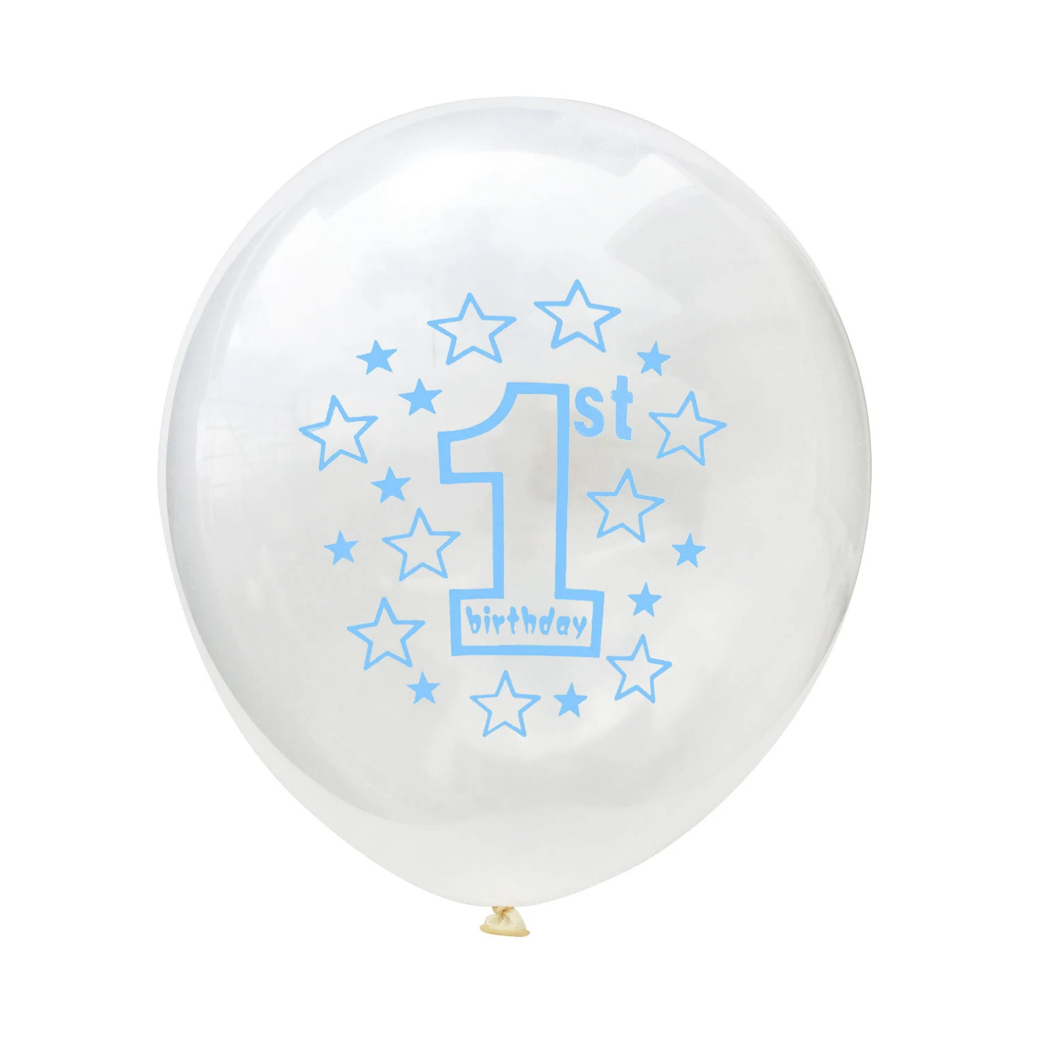 10pcs 12inch Blue Pink Baby First Birthday Balloons DIY Latex Confetti Ballons Boy Girl One Year Party Garden Decor |