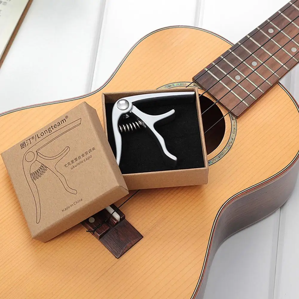 

Longteam Professional Ukulele Capo Single-handed Quick Change Ukelele Capo Guitar Parts & Accessories