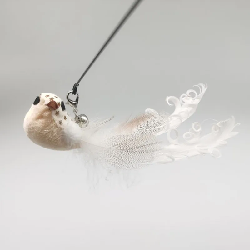 

Интерактивные игрушки для кошек, имитация птиц, игрушка-тизер, перо, палочка для кошек, игрушка, товары для домашних животных