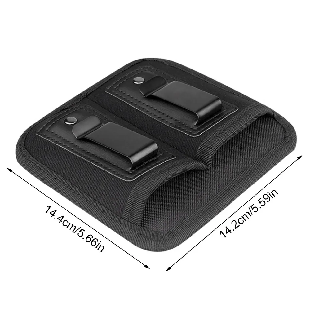 

Tactical Double Magazine Pouch 9mm Concealed Universal Stack Mags for Glock 17 19 21 Beretta 92 Handgun Outdoor Airsoft Equipmen