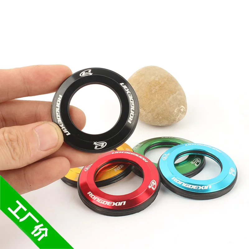 

Bicycle bowl set cover flat mouth bowl cover aluminum alloy head bowl cover on mountain bike
