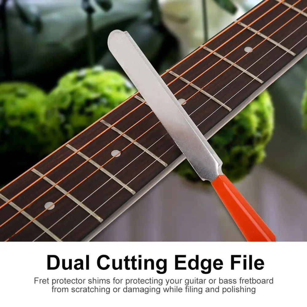 

Guitar Fret Crowning File Leveling Tool Grinding Protectors DIY Repair Part Set