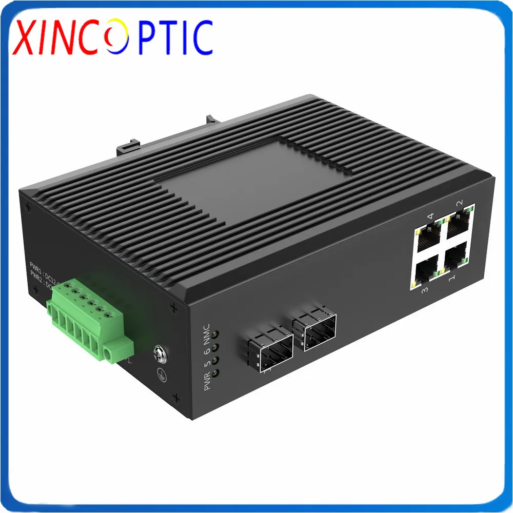 4POE IEEE802.3af/at + 2SFP за исключением SFP 10/100/1000T промышленный гигабитный коммутатор Ethernet