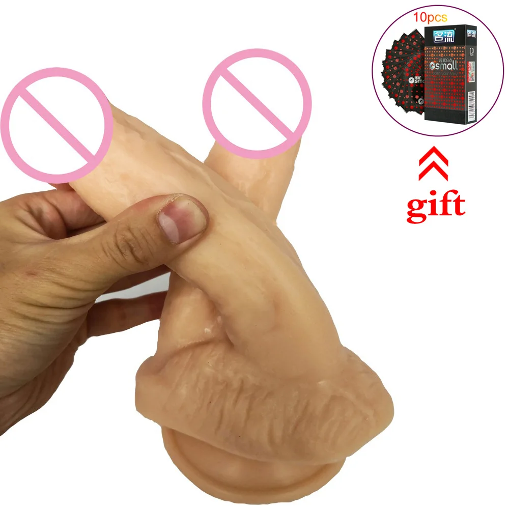 Огромный фаллоимитатор реалистичный двойной Дилдо супер большая присоска