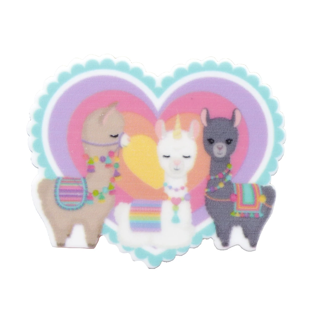 Радужная милая девочка акриловая плоская смола сделай сам пришивной бант