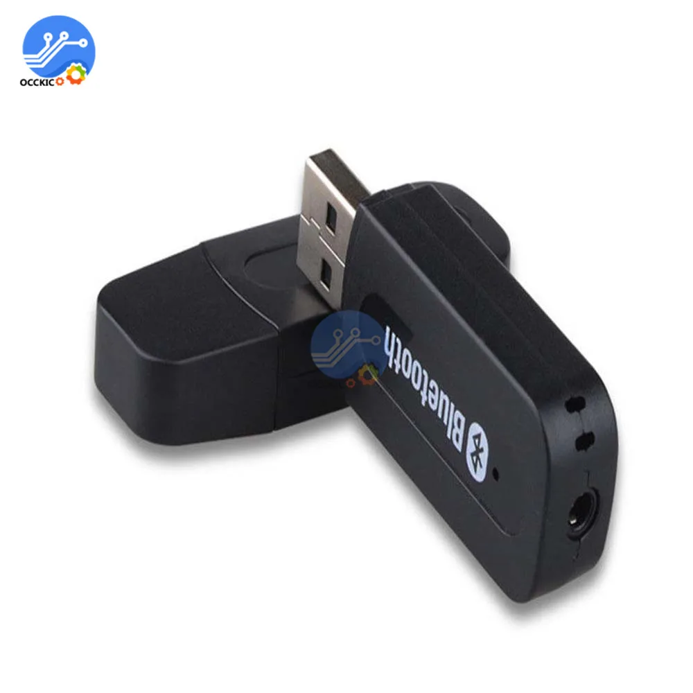 USB Bluetooth беспроводной аудио приемник адаптер 3,5 мм AUX A2DP музыкальный разъем для Android/IOS мобильного телефона автомобиля
