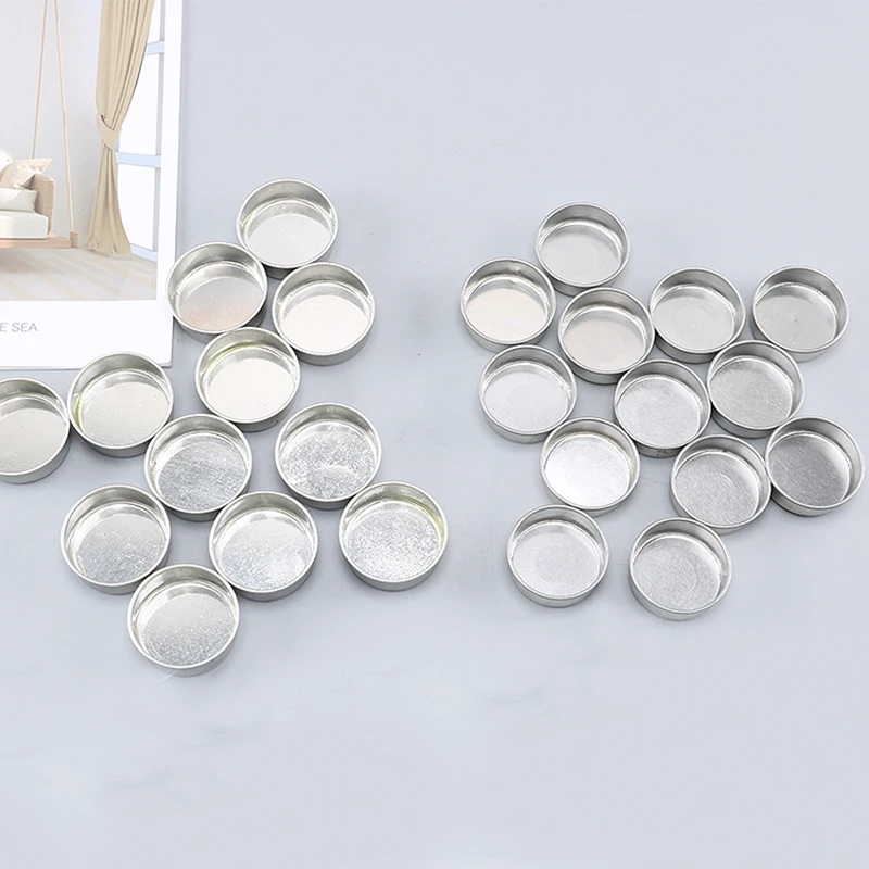 Ручное изготовление 10 шт./лот DIY tealight металлические банки для изготовления свечей
