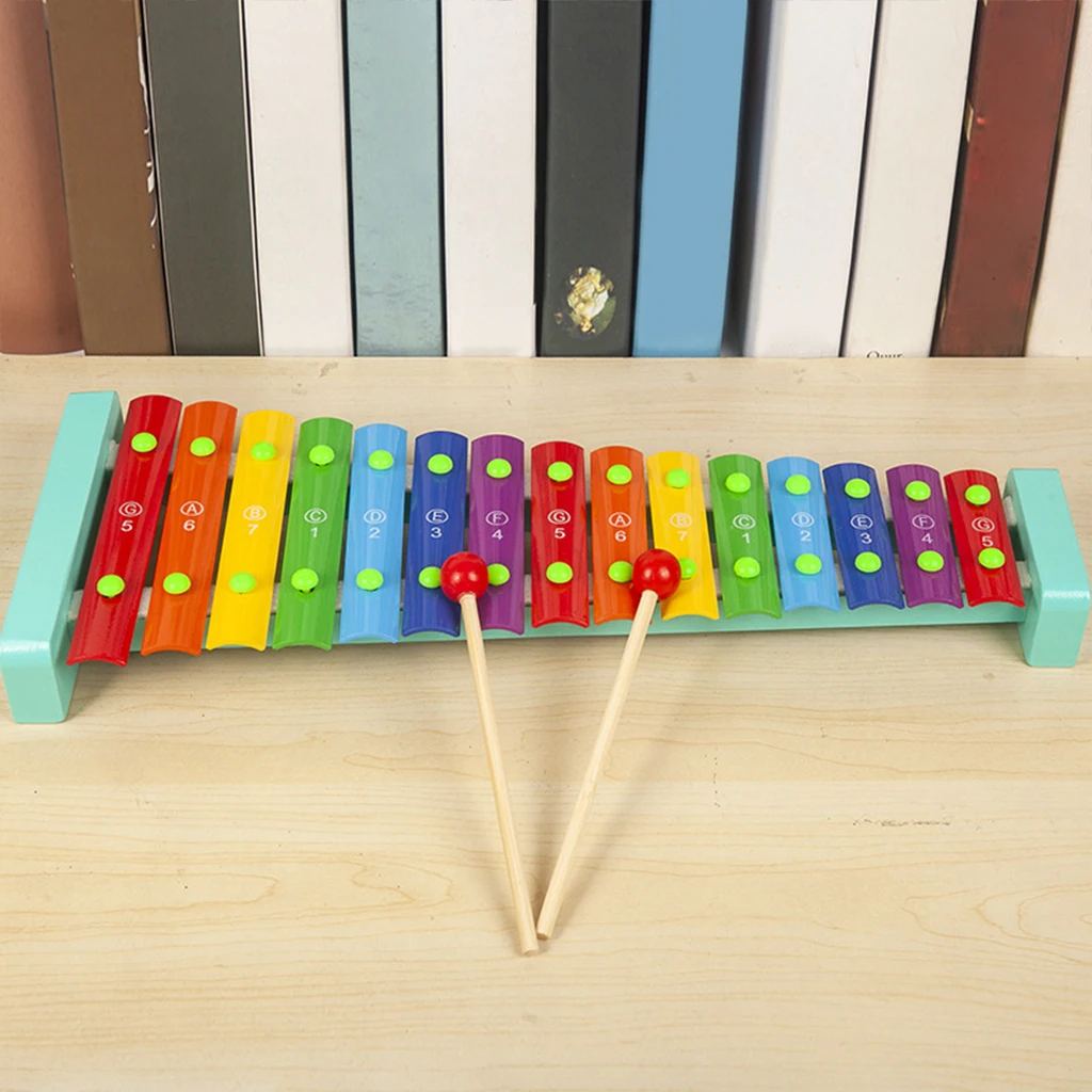 

Разноцветные Детские технические развивающие Музыкальные инструменты 15 нот музыка познание обучающая развивающая игрушка