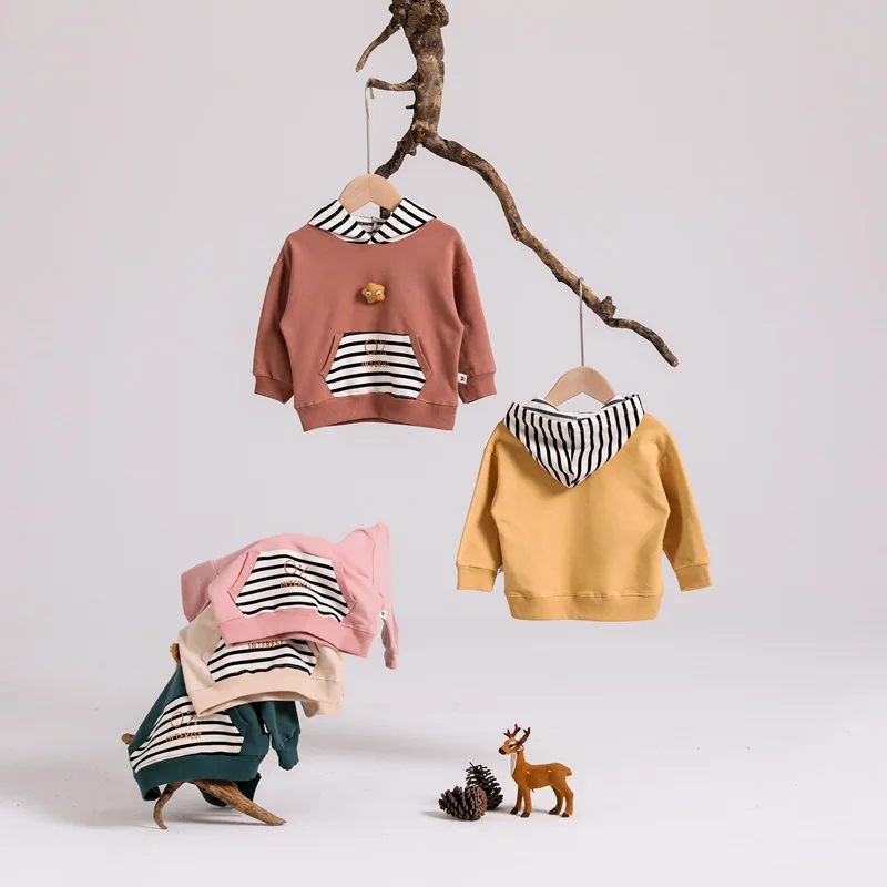 Свитер для маленьких мальчиков сезон осень-зима детские толстовки пуловер с