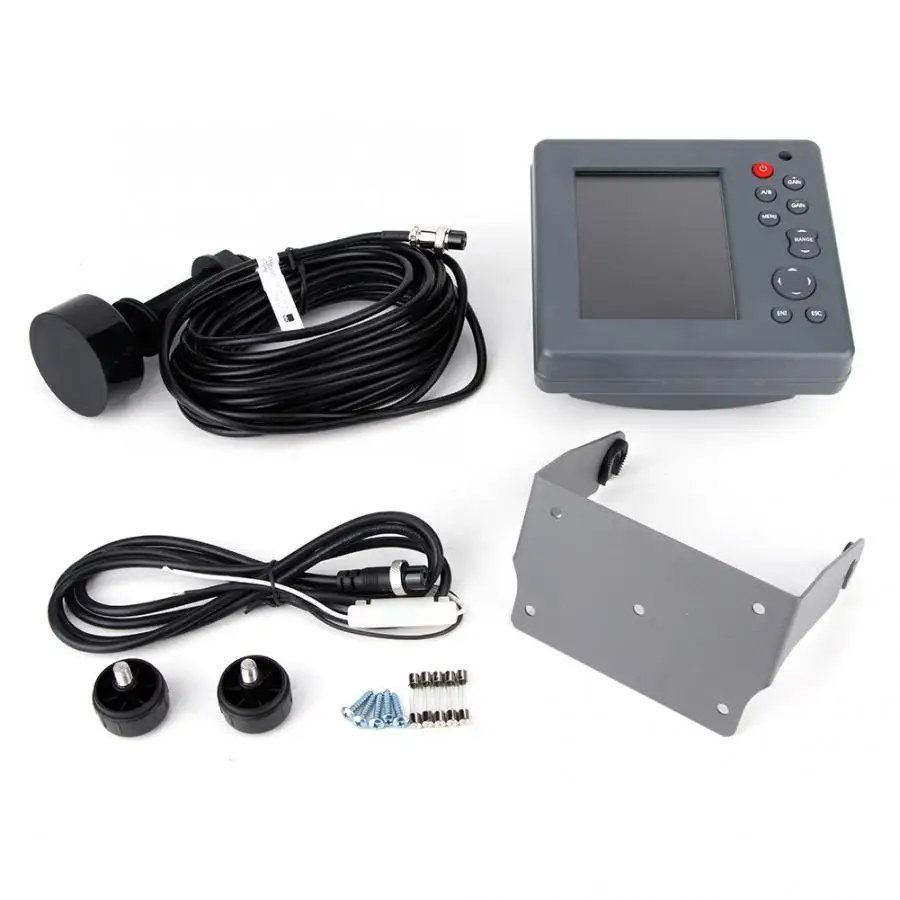 Эхолот гидролокатор пластиковый + металлический 300 Вт дюйма|Морской GPS| |