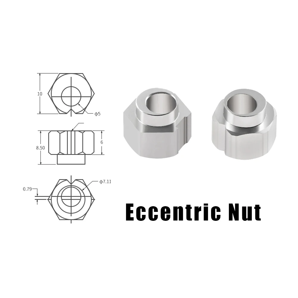 Эксцентрическая гайка 6 мм 10 шт. втулка с V-образным слотом V-образные диски для