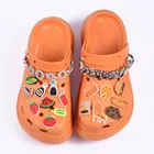 Подвеска для барбекю, обувь для вечеринки, украшение для обуви в виде соуса для барбекю, аксессуары для пиццы, овощей, гамбургеров, кукурузы, томатов, фруктового сока