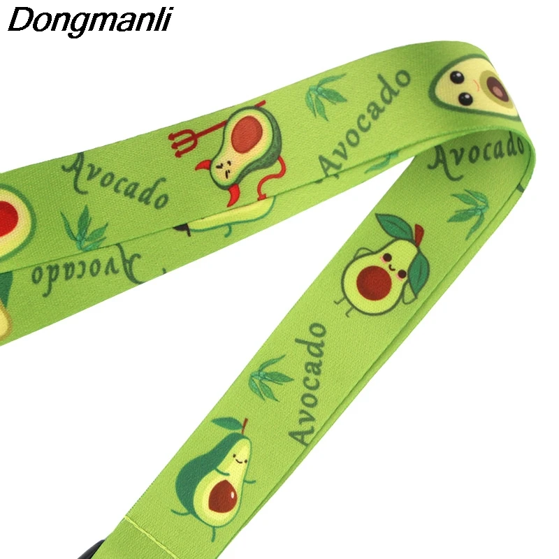 P3989 Dongmanli авокадо брелок Lanyards держатель удостоверения личности ID карта Пропуск Тренажерный зал мобильный телефон USB бейдж держатель ключевой ремень