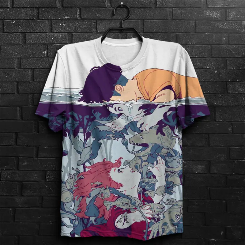 Новинка 2019 толстовка с капюшоном модные пуловеры и 3D принтом понё на заказ