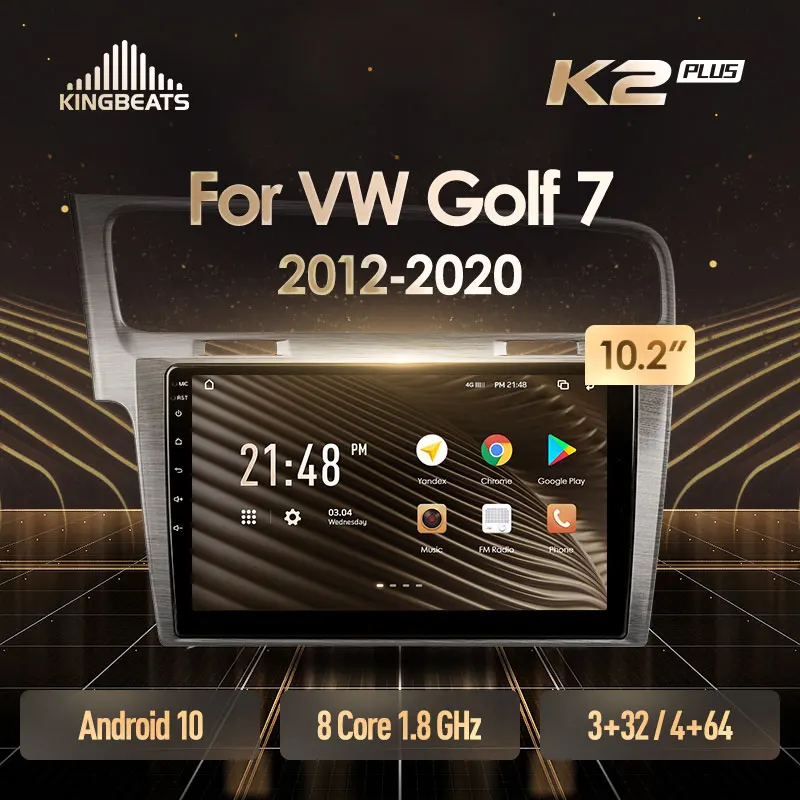KingBeats штатное головное устройство For Volkswagen Golf 7 2012 2020 GPS Android 10 автомагнитола на