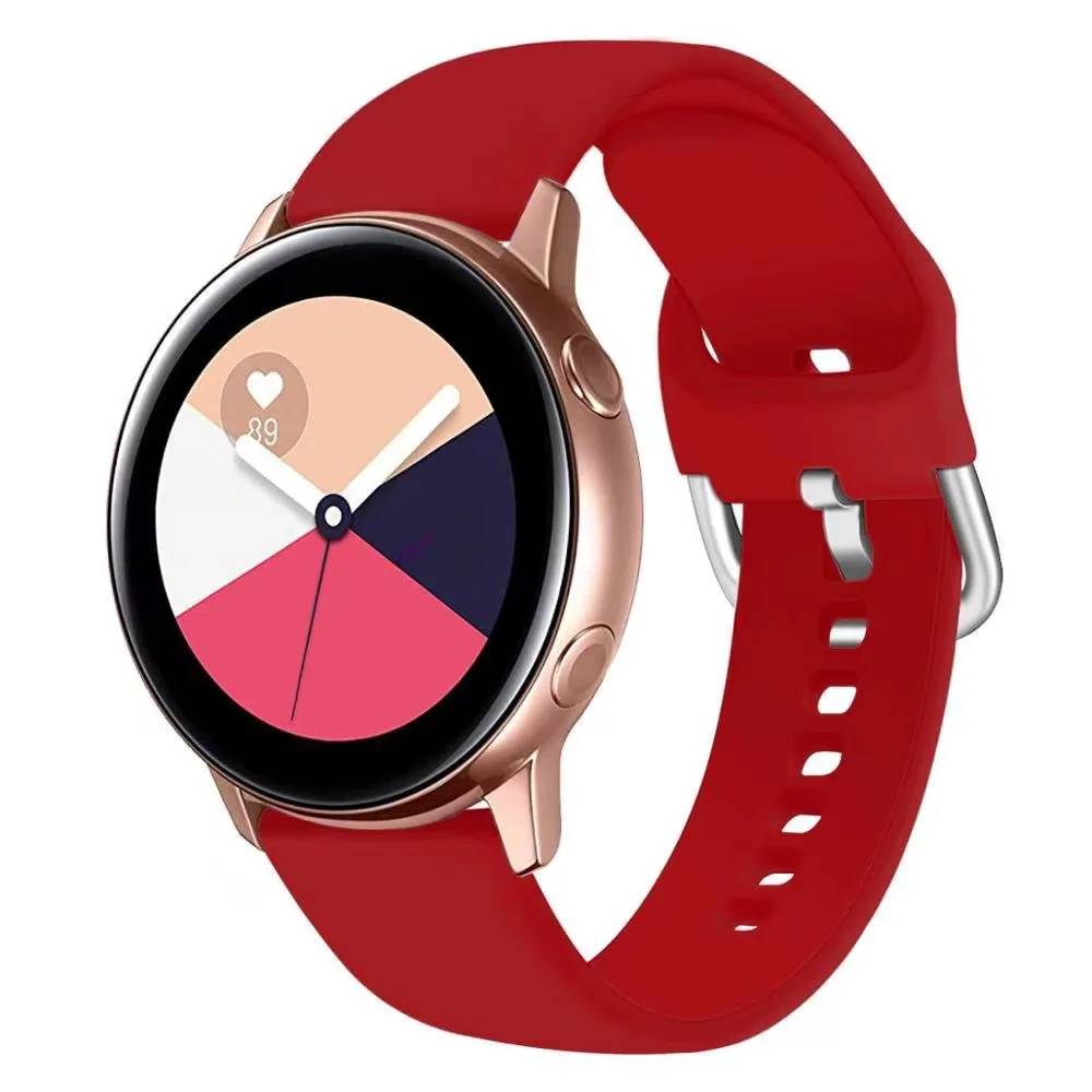Ремешок силиконовый для Samsung Galaxy Watch 4 Classic/ Gear S3/Active 2 /Huawei GT2 браслет часов Amazfit GTR 22