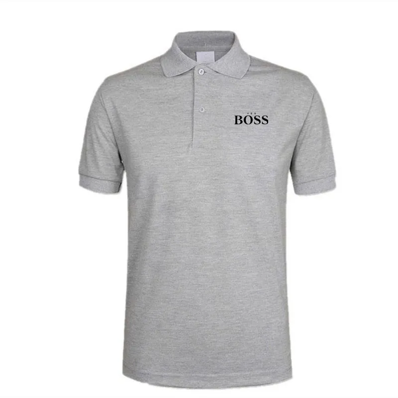 

Men New Simplicity BOSS Polo Shirts Outdoor Sportswear Cotton Short Sleeve Polos Badminton Soccer Jerseys Golf Shirts Clothes