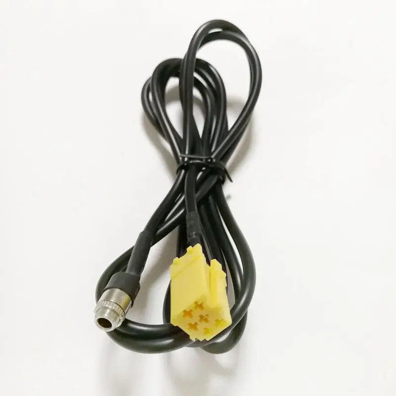 Автомобильный радиоприемник вспомогательный кабель мини ISO 6Pin Aux Кабель-адаптер