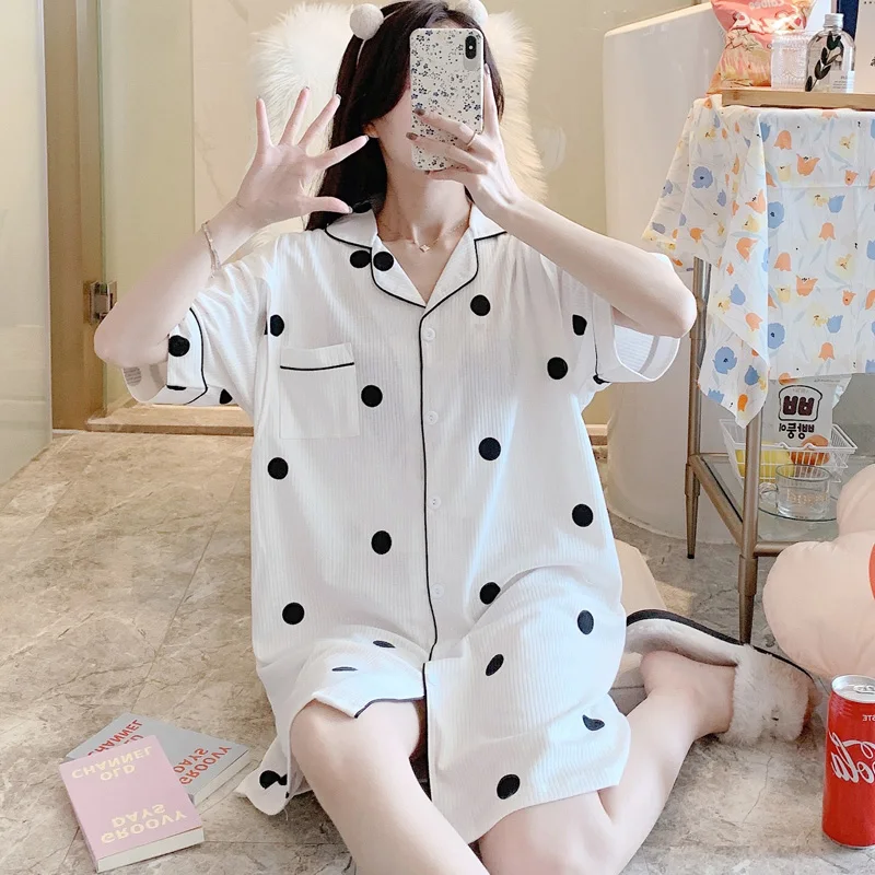 

56001# Summer Thin White Cotton Maternity Nursing Night Dress Feeding Sleepwear For Pregnant Women Pregnancy Home Lounge Wear