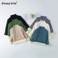josaywin kids turtleneck winter sweater for baby boy girls thick knitted sweater kids sweater childrens jumpers clothing