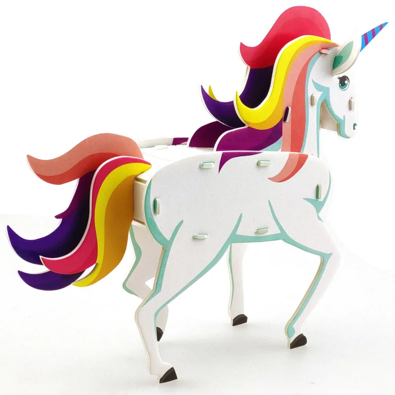 DIY 3D бумажная головоломка строительная модель развивающие игрушки для детей