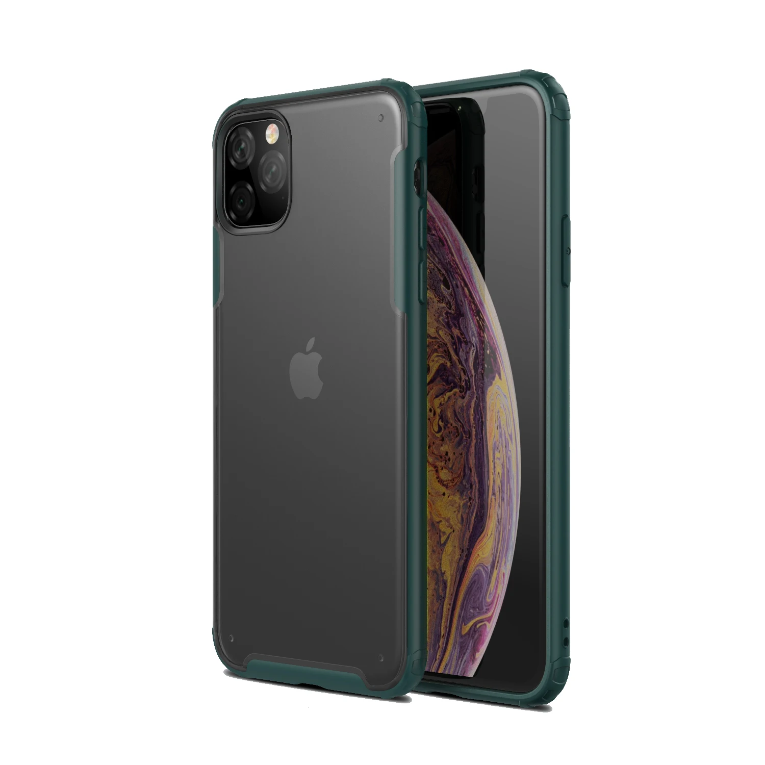 Ударопрочный бампер Броня чехол для Apple iPhone 11 Pro XS Max XR X 8 Plus 7 мягкий чехол для телефона рамка жесткая задняя панель из поликарбоната 1000 шт