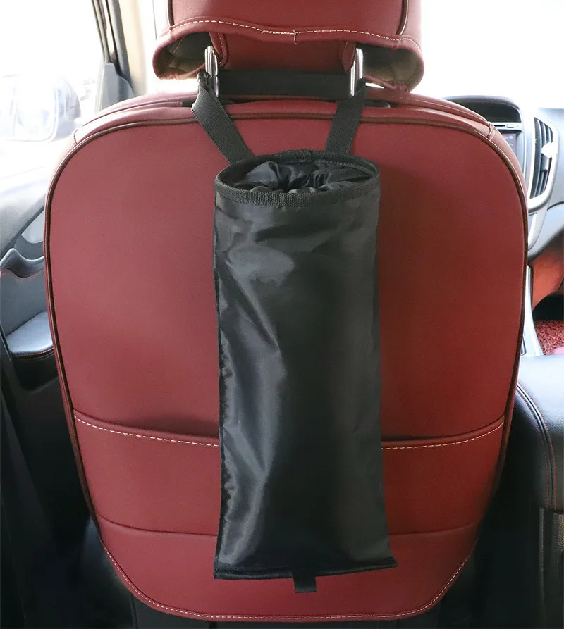 

Portable Car Seat Back Trash Holder Auto Foldable Garbage Bin Bag Waste Bins Oxford Cloth Cleaning Tools Leak-Proof Accessories