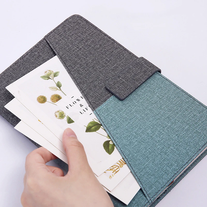 Записная книжка дневник планировщик ткань из искусственной кожи сменный цвет