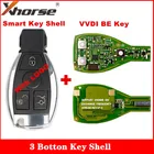 С логотипом Xhorse VVDI BE Key Pro улучшенная версия и для Benz Smart Key Shell 3 кнопки для Mercedes Benz 3 корпус для ключей на кнопке