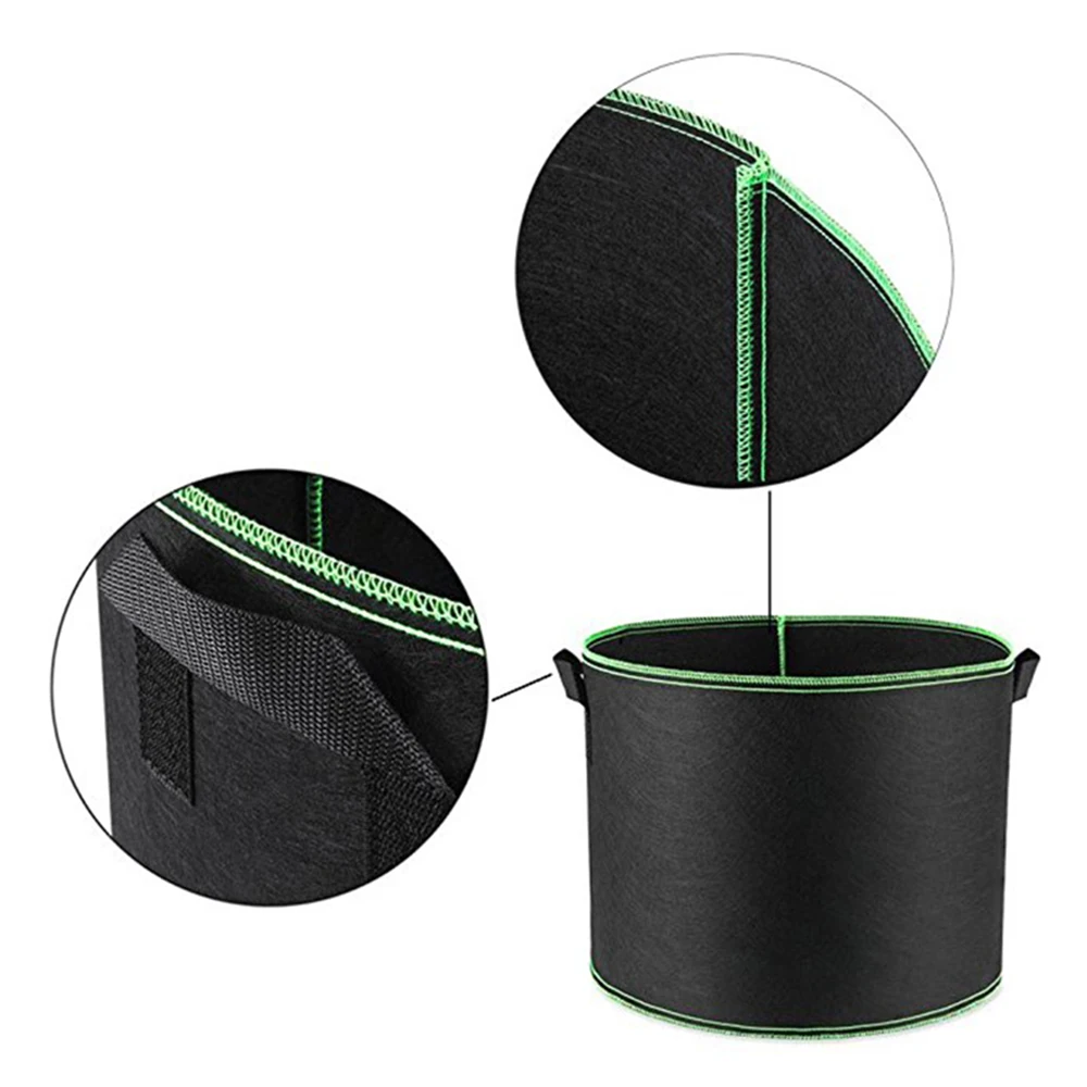 

1 1/2/3/5/7/10 Gallons With Handle Non-woven Fabric Five Line Hemming