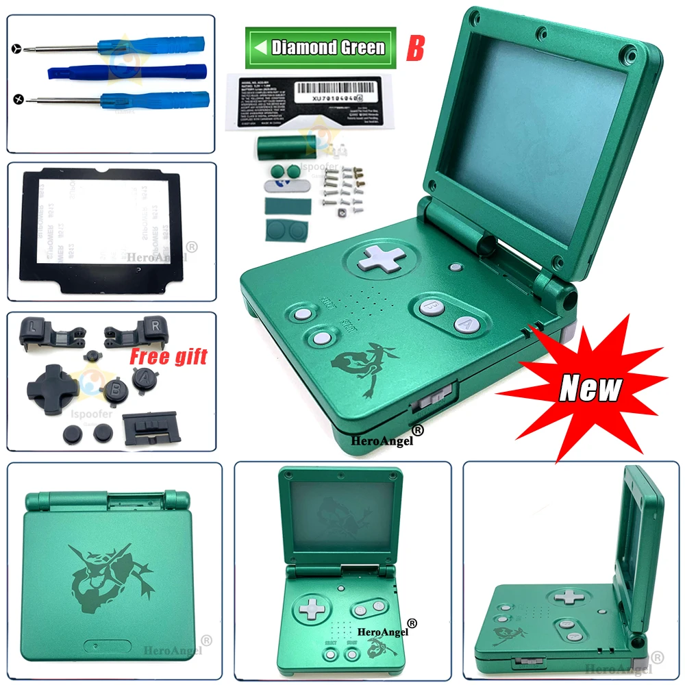 Diomand зеленый синий красный чехол для Nintendo GameBoy Advance корпус SP GBA игровой консоли