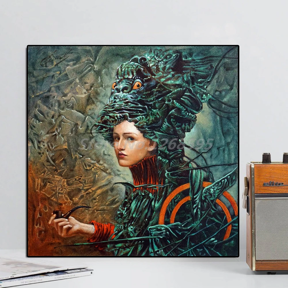 Michaels Chevals Surrealist Vintage Poster Art Canvas Print Wall Picture Modern For Living Room Home Decoration | Дом и сад
