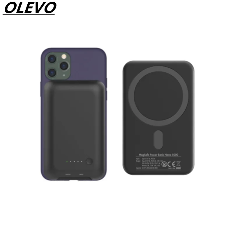 

5000mAh Magnetic Power Bank 15W Fast Charging External Battery For Apple iPhone 13 12 Huawei Xiaomi Samsung Wireless Charger
