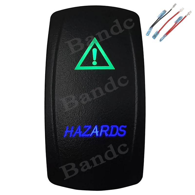 Опасности кулисный переключатель 5P ВКЛ ВЫКЛ SPST лазерной гравировкой подсветкой