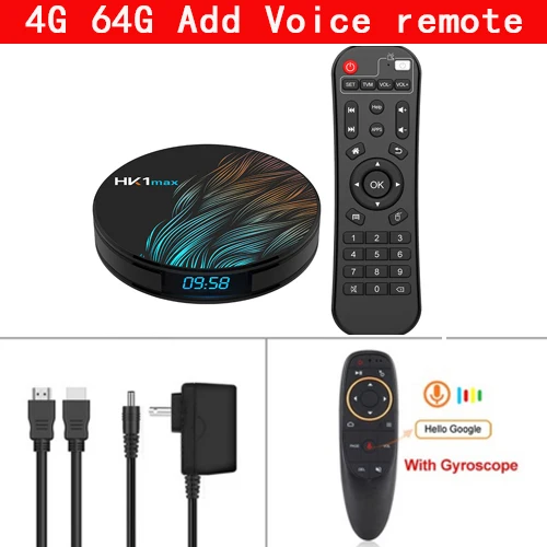 4G 64G Voice remote Android 9,0 HK1 MAX Мини Смарт ТВ коробка 2,4G/5G, Wi-Fi, Quad-Core BT 4,0 Декодер каналов кабельного телевидения Media Player 4 32г 64Г PK TX6 H96 X96 MAX - Цвет: 4G 64G Voice remote