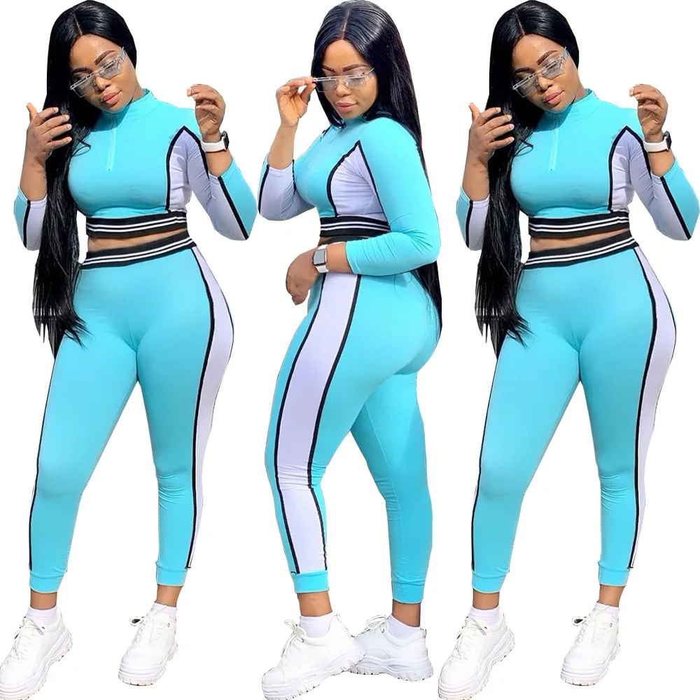 Зимний женский комплект спортивный костюм с длинным рукавом укороченный топ