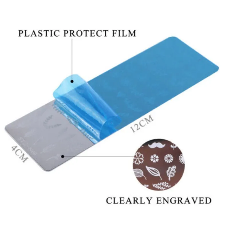 1 шт. пластины для штамповки ногтей набор цветочных геометрических животных DIY