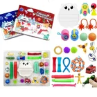 Рождественские игрушки-антистресс, мягкие игрушки-антистресс, сенсорный набор, подарок для детей, 2021