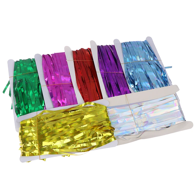 1*2 м цвета: золотистый серебристый металлик Блестки из фольги бахрома шторка на