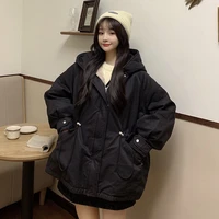 thickened cotton padded clothes womens autumn winter female coat kimono 2021 korean loose plush harajuku womens bomber jacket