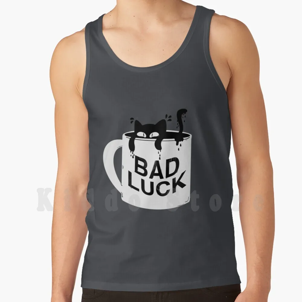 

Майка-жилет без рукавов кофейная кошка черная кошка