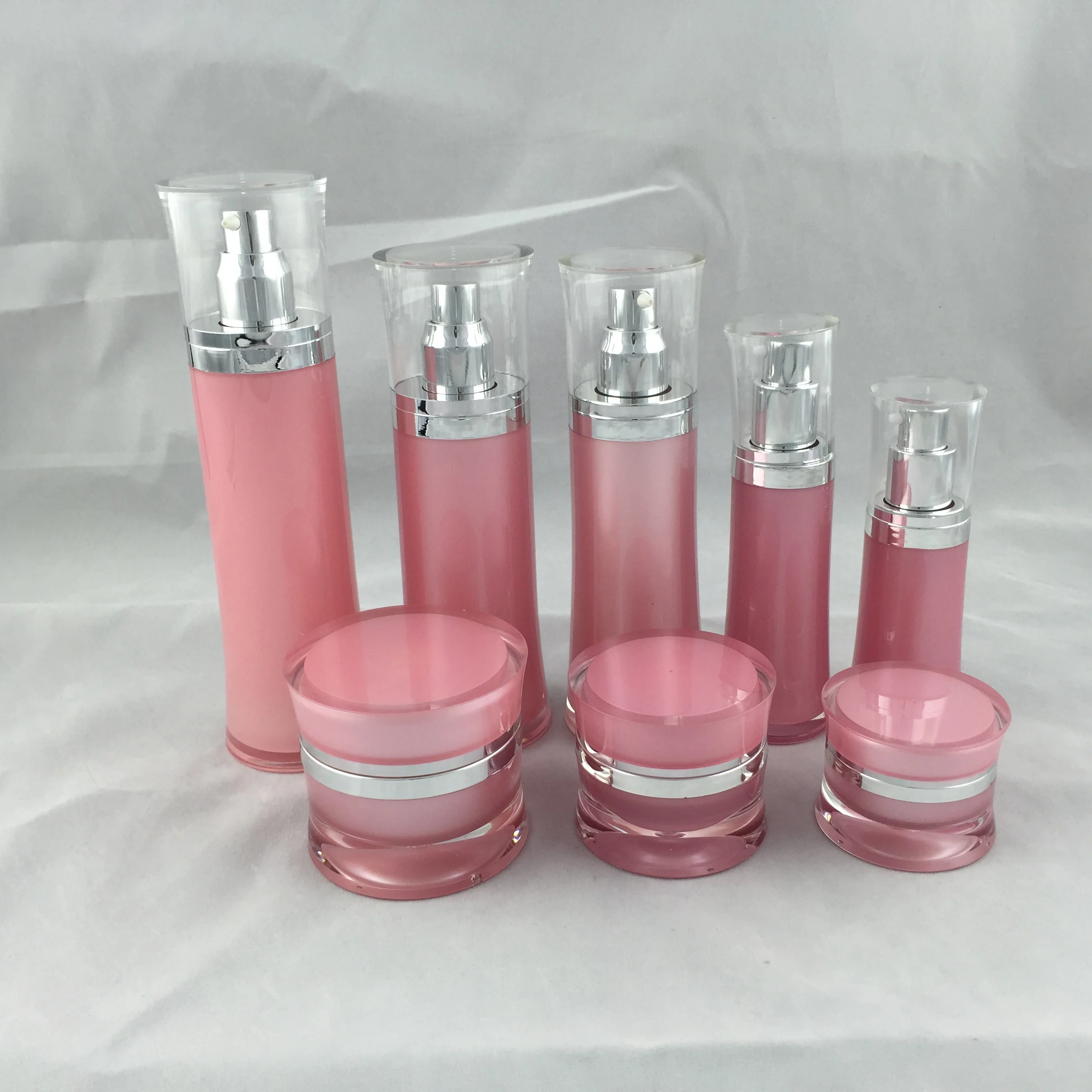 120ml pink/gold plastic acrylic press pump bottle for lotion/emulsion/serum/foundation/toner skin care cosmetic packing | Красота и