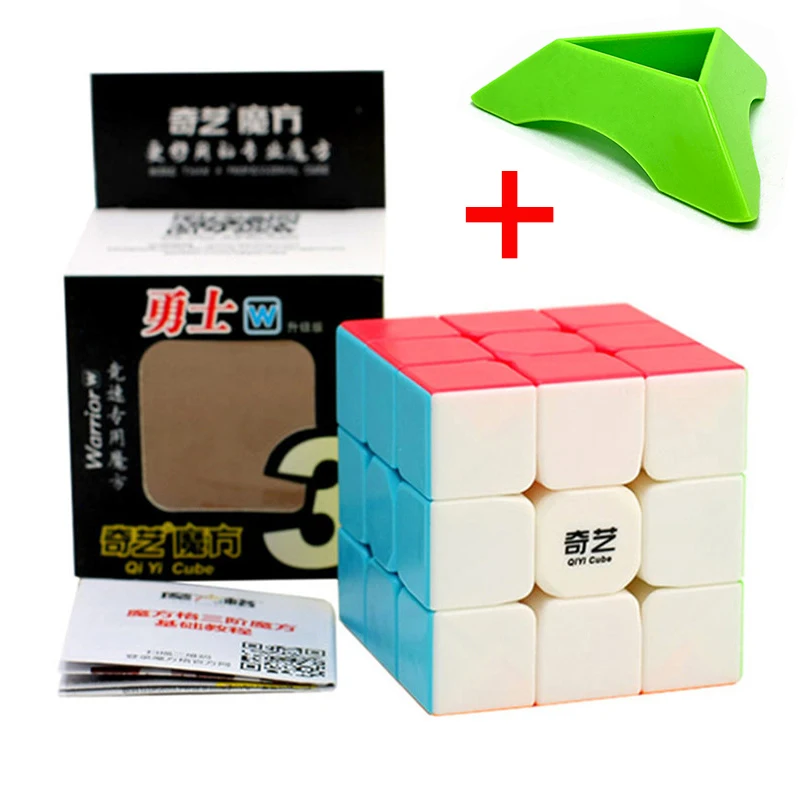 Qiyi Warrior W Красочный 3x3x3 куб 3 слоя магический куб профессиональный конкурс Cubo 3x3 Neo головоломка скоростной куб игрушки для детей