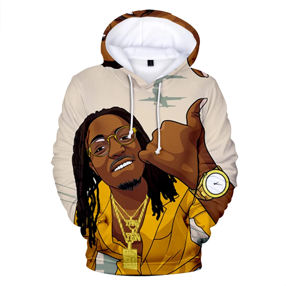 Толстовка Rapper Migos для мужчин и женщин осенние модные свитшоты Повседневная в