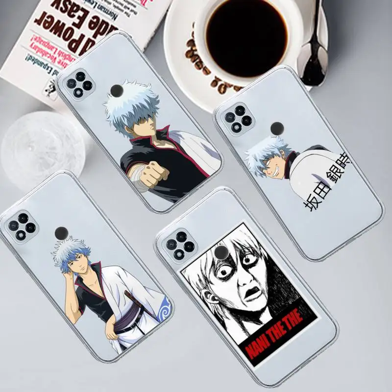 

Japan anime Sakata Gintoki Phone Case Transparent for Xiaomi redmi note 8 9 10 11 t lite pro ultra mix 4 k40