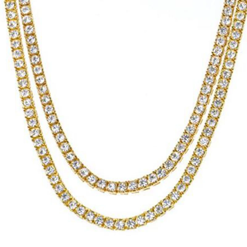 Mooers ювелирные изделия Iced Out Bling AAA Циркон 1 ряд теннисная цепочка Ожерелье для