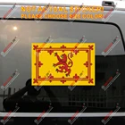 Шотландская Королевское знамя наклейка с изображением Льва наклейка автомобиля виниловая Светоотражающая глянцевая