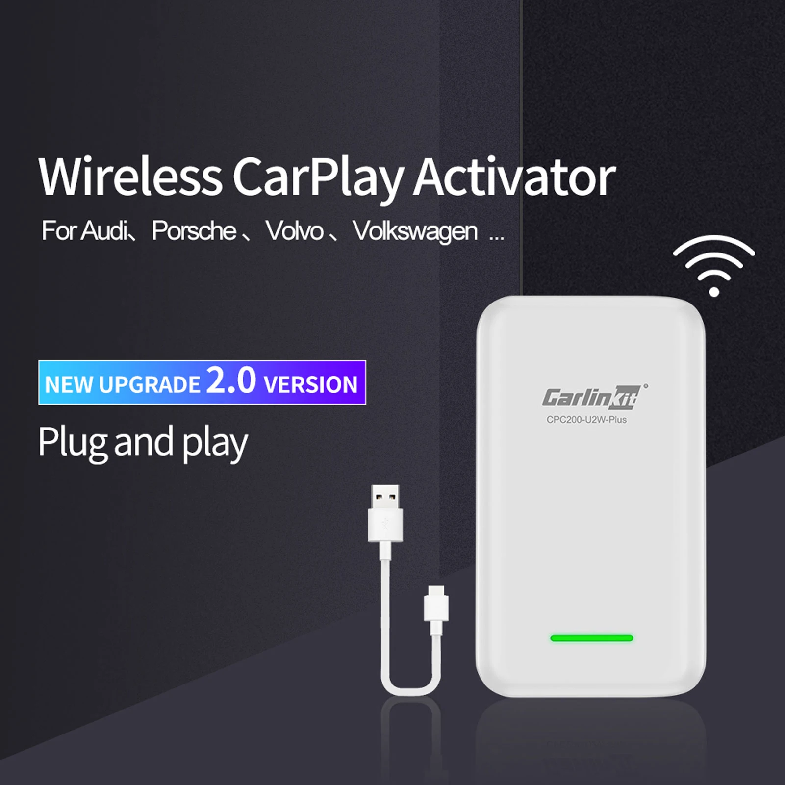 

Wireless Carplay Adapter Wired To Wireless Auto Carplay Activator Auto Car-machine Interconnection Mobile Phone USB Connection
